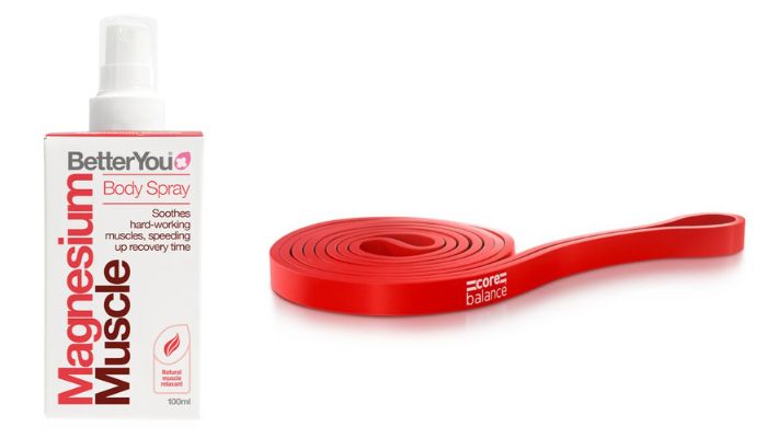 Christmas Gift Ideas for Fit Mums - Better You Magnesium Spray and resistance band