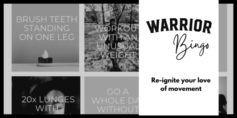 Warrior fitness bingo